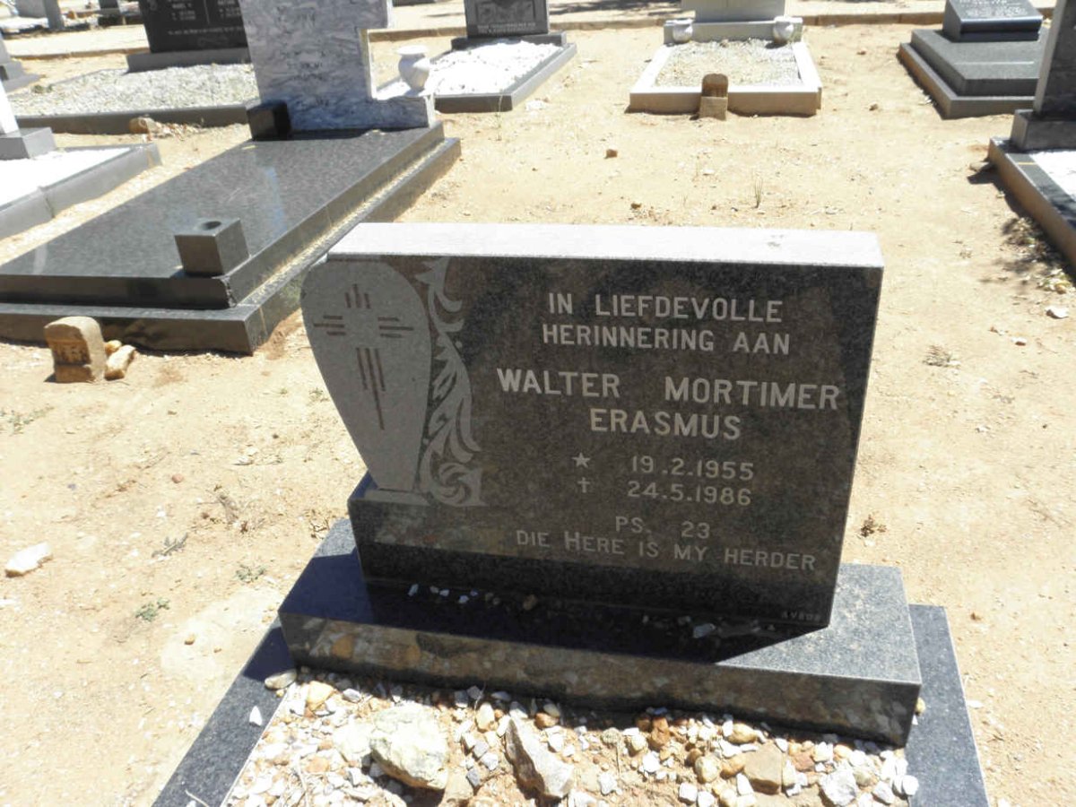 ERASMUS Walter Mortimer 1955-1986