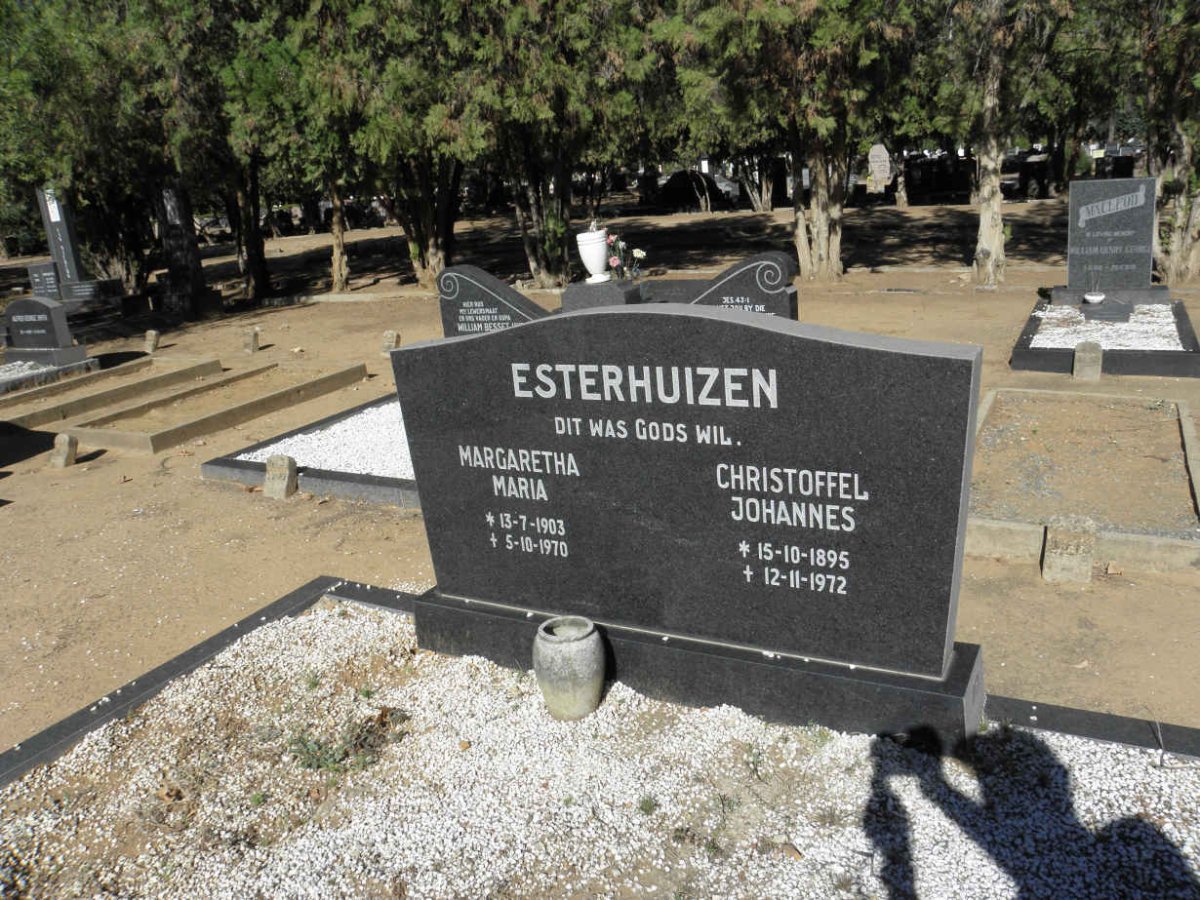 ESTERHUIZEN Christoffel Johannes 1895-1972 &amp; Margaretha Maria 1903-1970