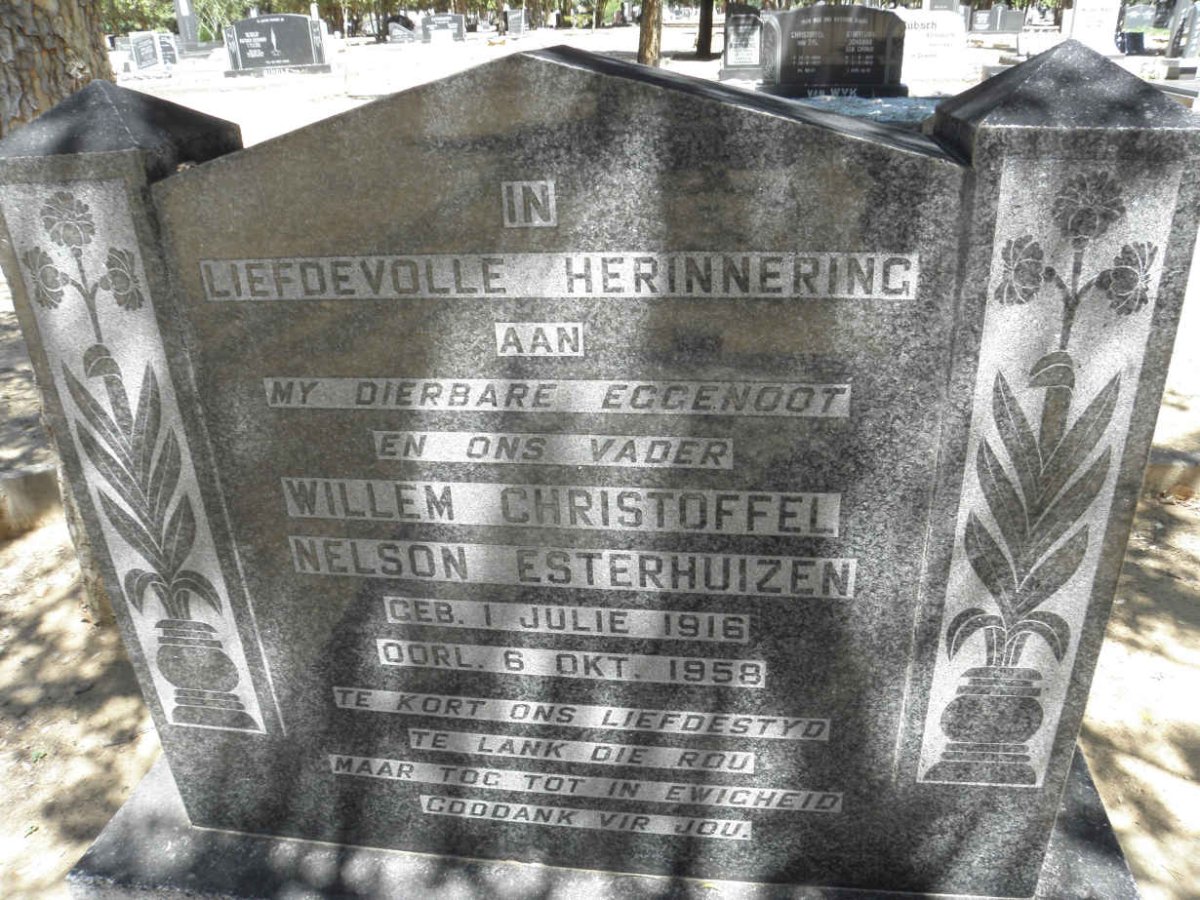 ESTERHUIZEN Willem Christoffel Nelson 1916-1958