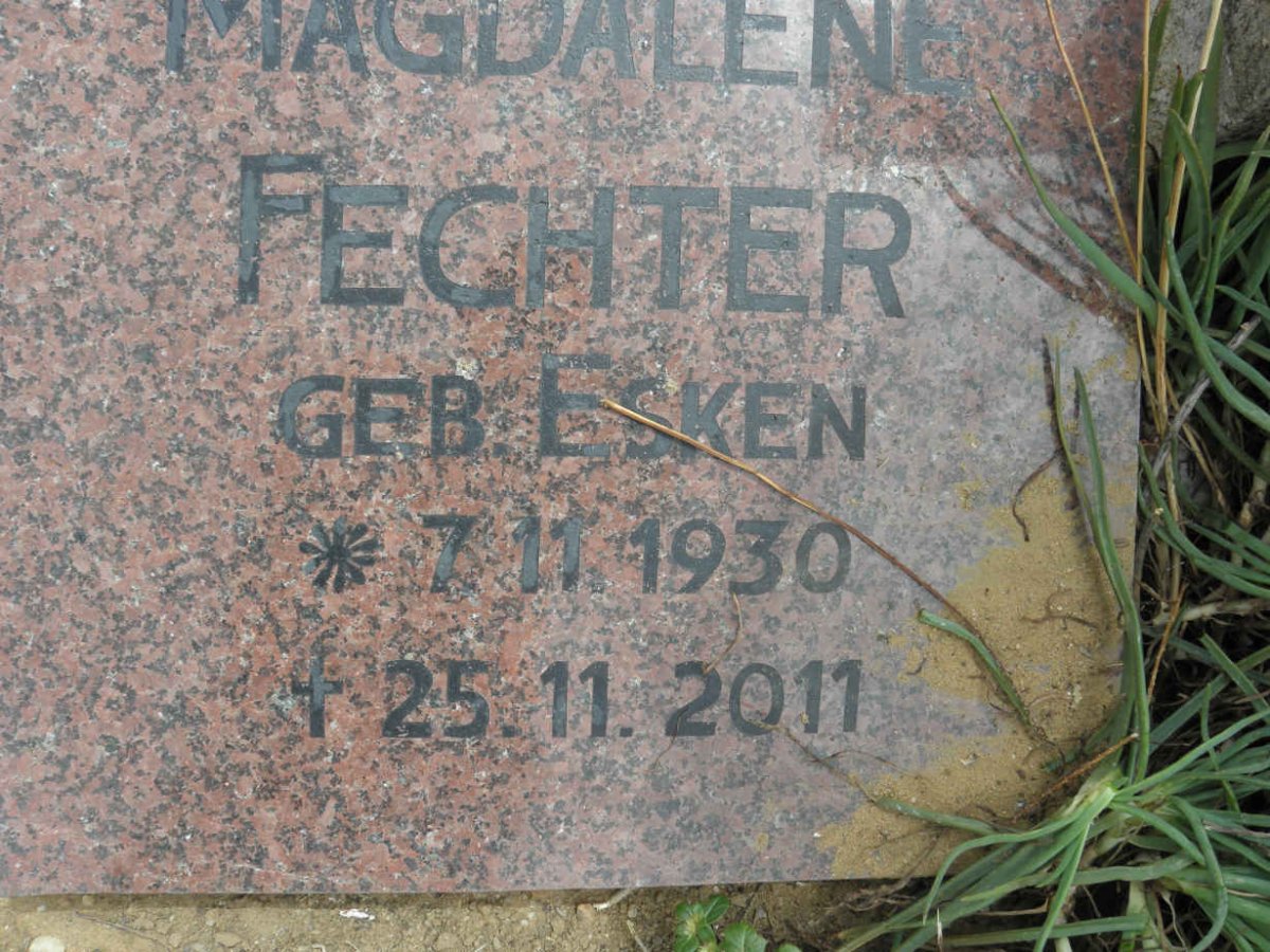 FECHTER Magdalene nee ESKEN 1930-2001