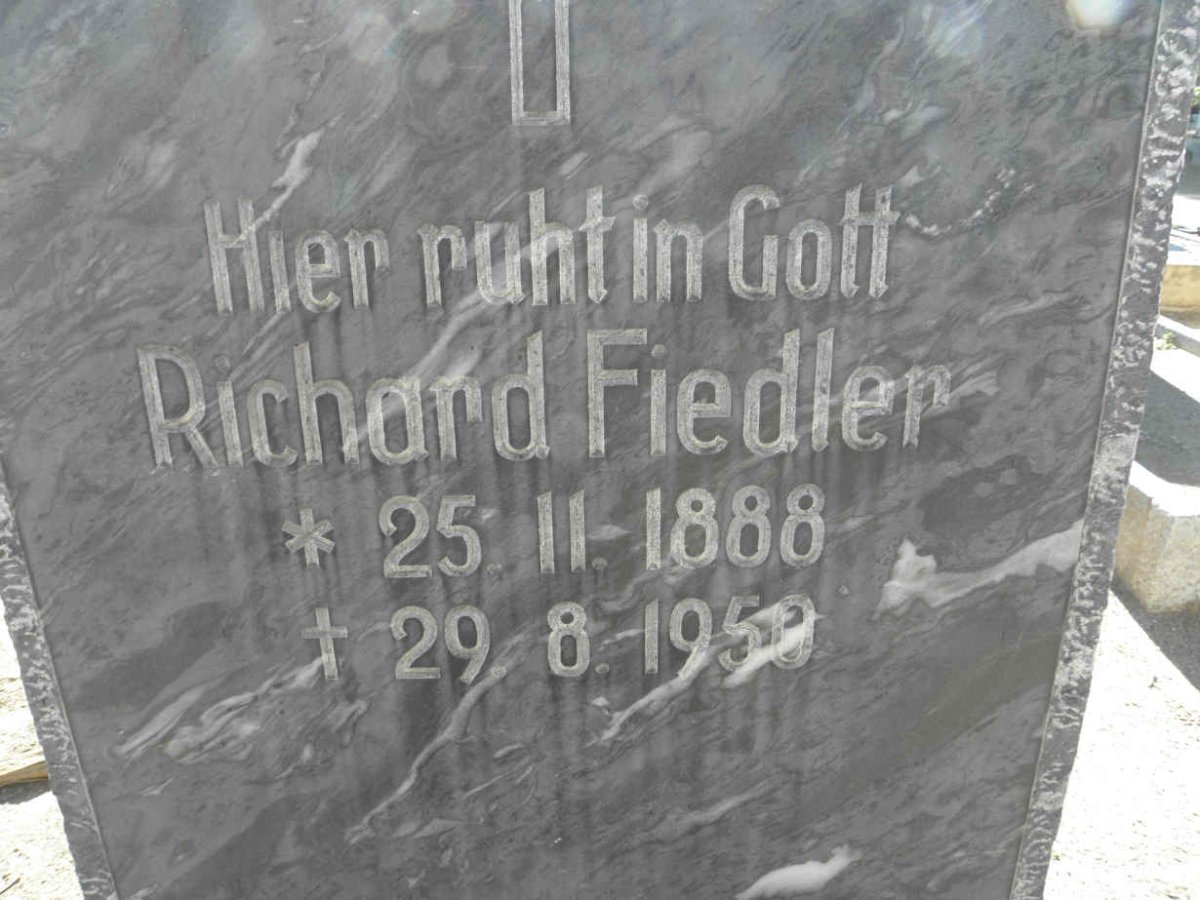 FIEDLER Richard 1888-1950