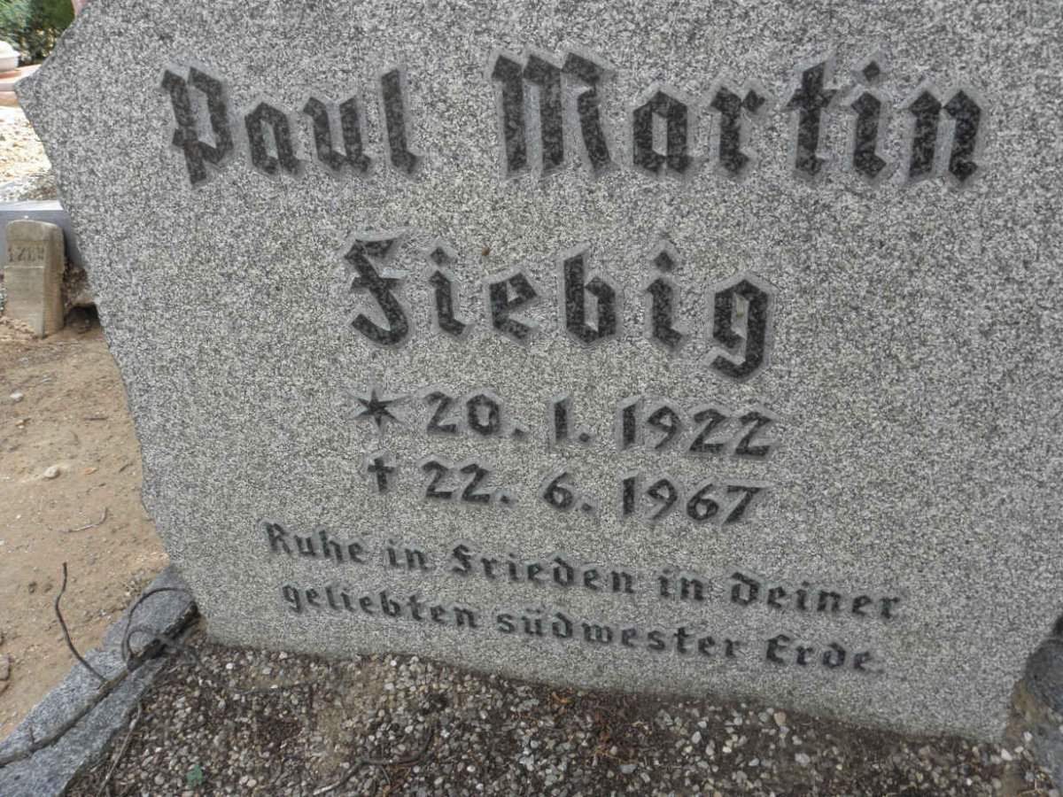 FIEBIG Paul Martin 1922-1967