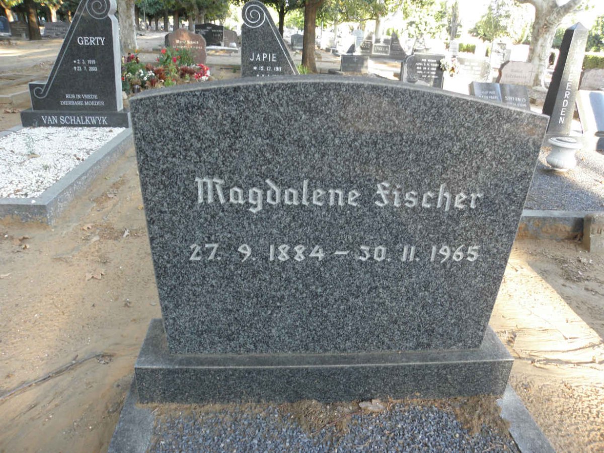 FISCHER Magdalene 1884-1965