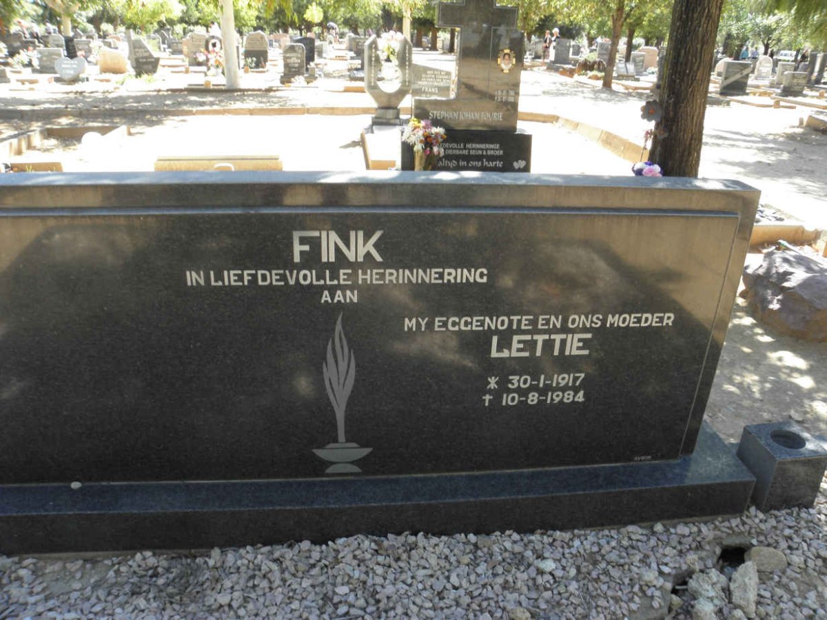 FINK Lettie 1917-1984