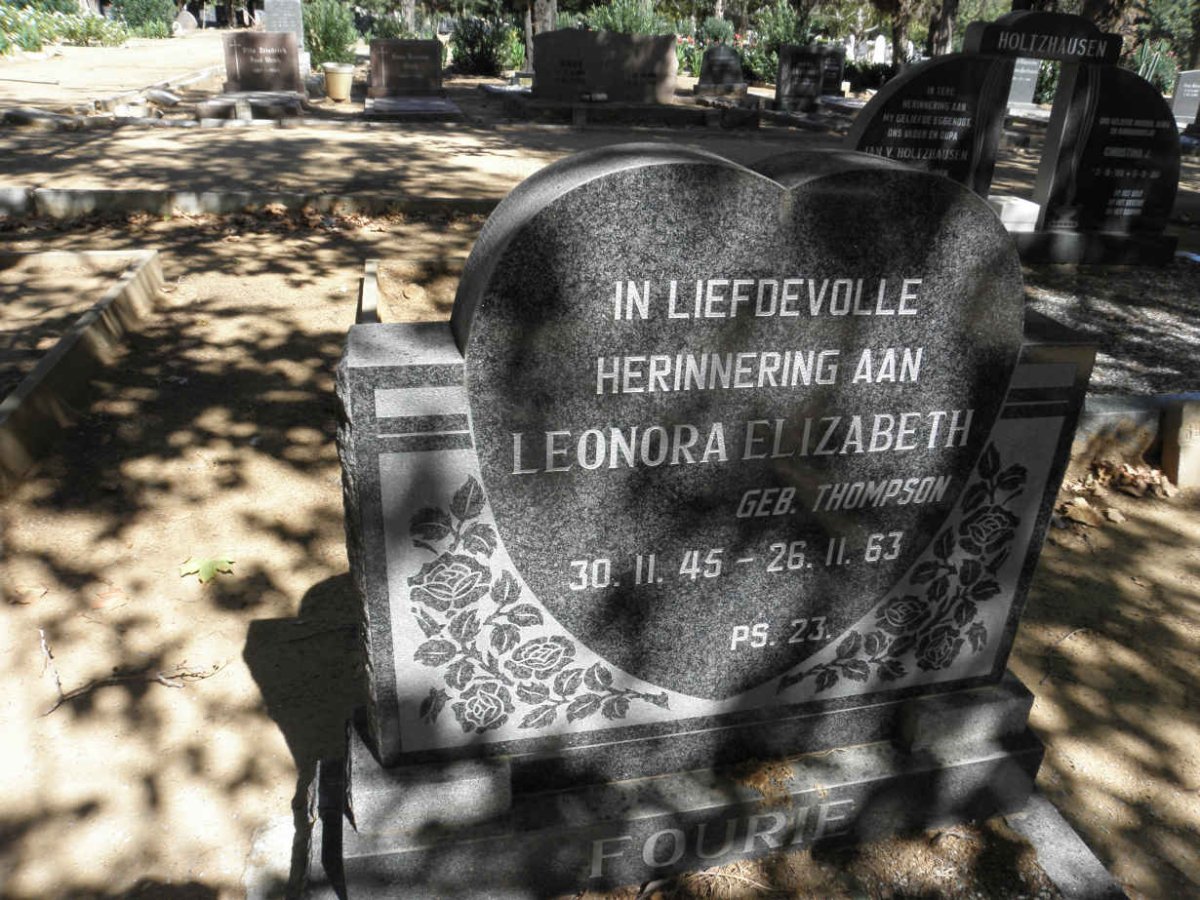 FOURIE Leonora Elizabeth nee THOMPSON 1945-1963