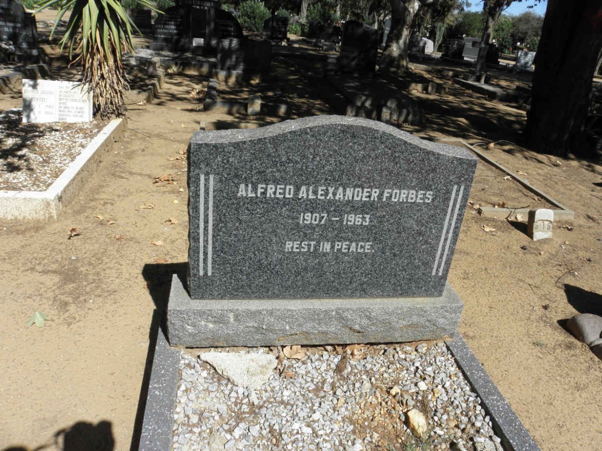 FORBES Alfred Alexander 1907-1963