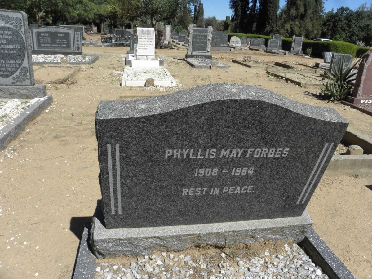 FORBES Phyllis May 1908-1964