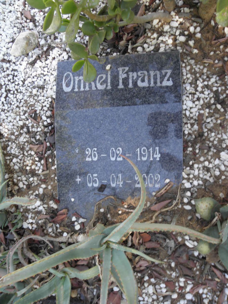 FRANZ Onkel 1914-2002