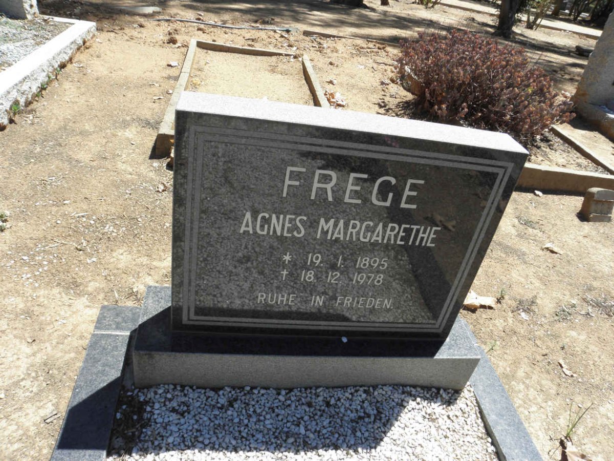 FREGE Agnes Margarethe 1895-1978
