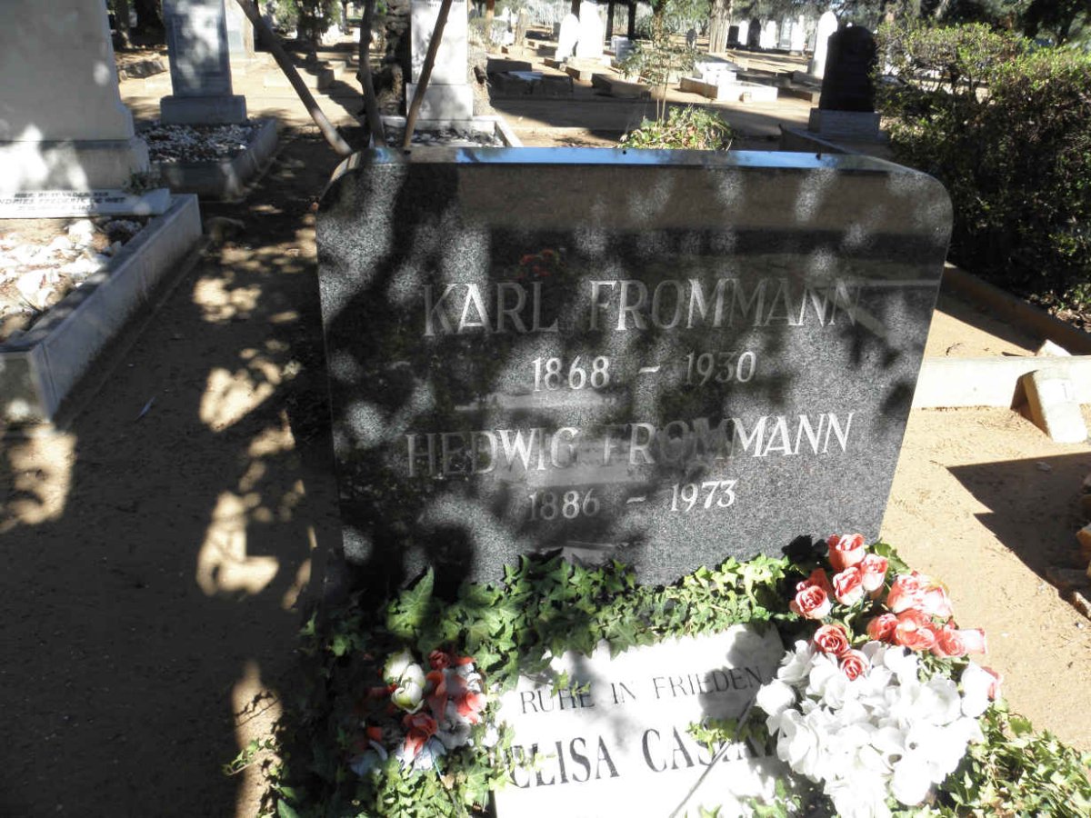 FROMMANN Karl 1868-1930 &amp; Hedwig 1886-1973