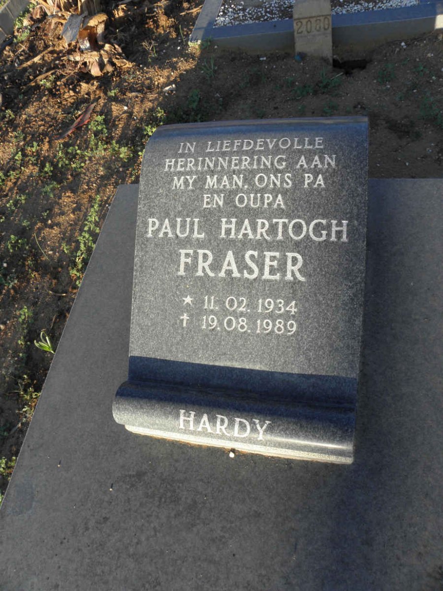 FRASER Paul Hartogh 1934-1989