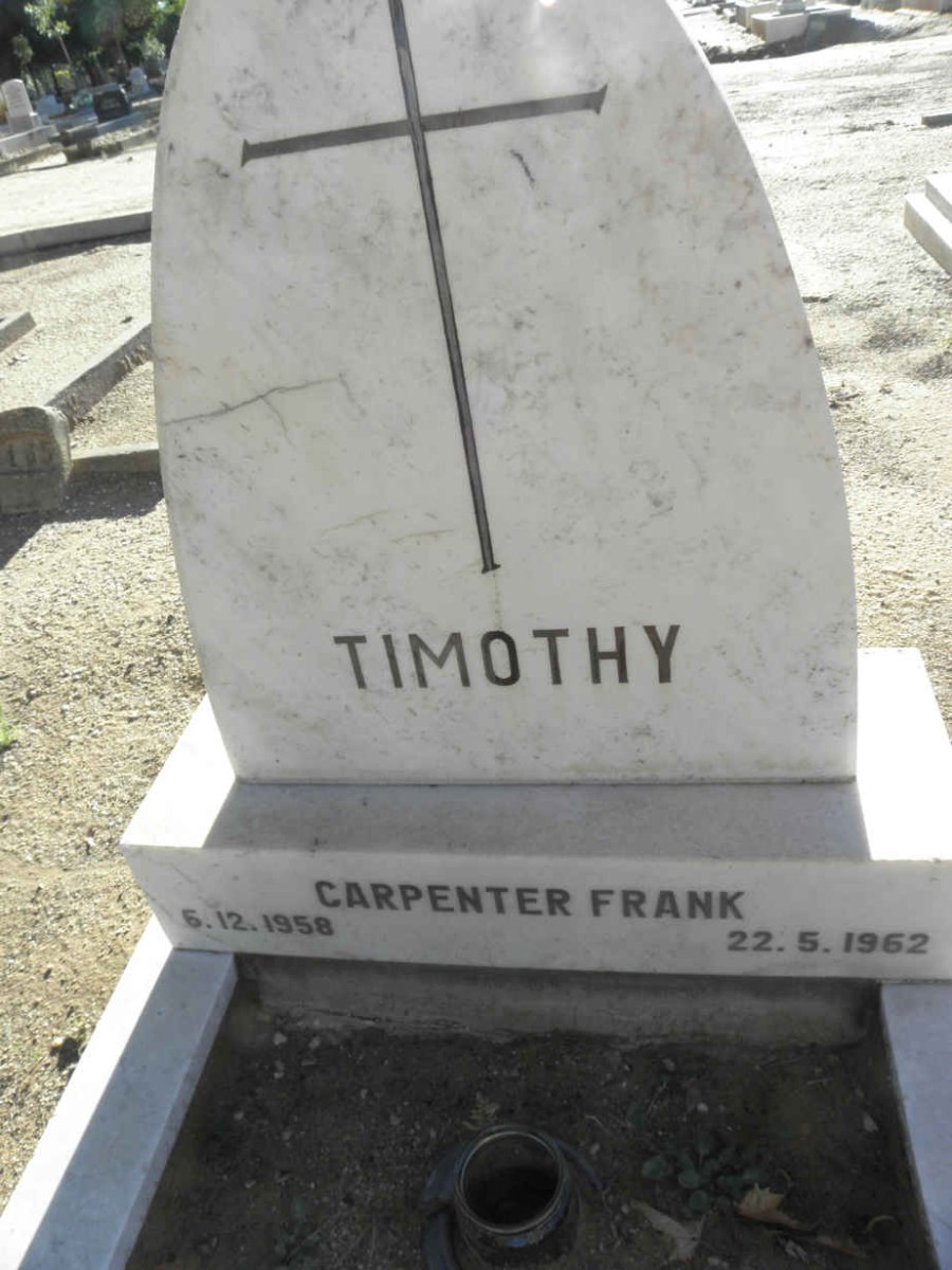 FRANK Timothy Carpenter 1958-1962