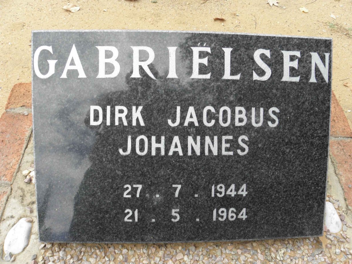 GABRIELSEN Dirk Jacobus Johannes 1944-1964