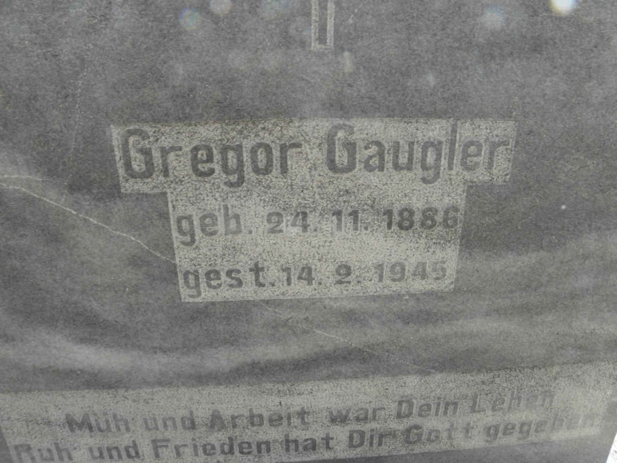 GAUGLER Gregor -1886-1945