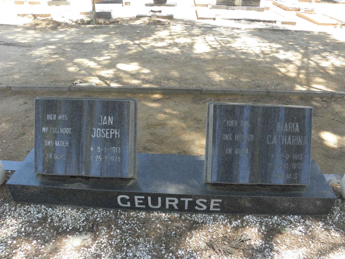 GEURTSE Jan Joseph 1913-1978 &amp; Maria Catharina 1913-1992