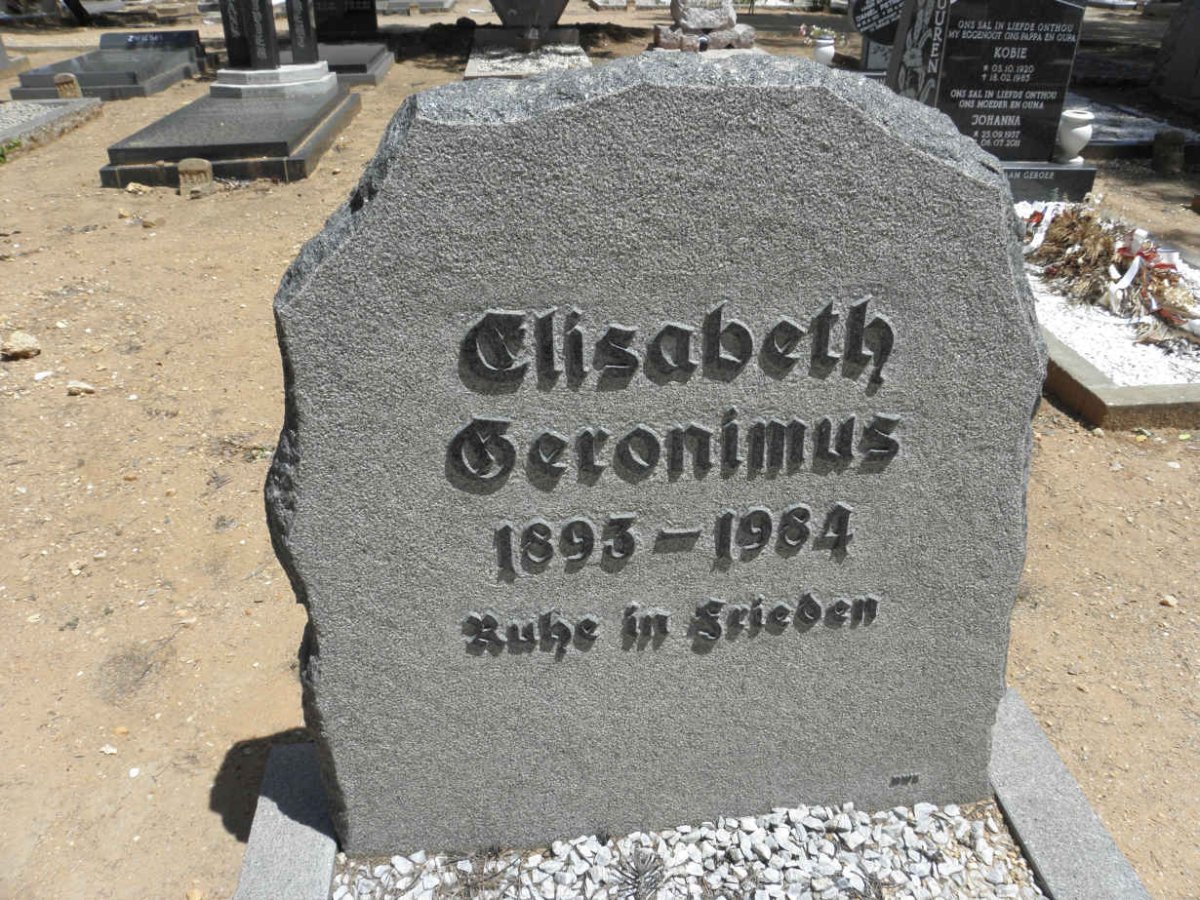 GERONIMUS Elisabeth 1893-1984