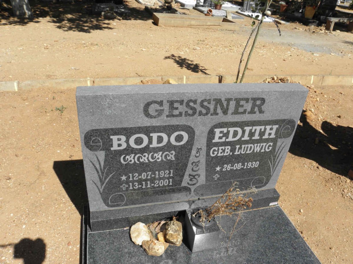 GESSNER Bodo 1921-2001 &amp; Edith LUDWIG 1930-