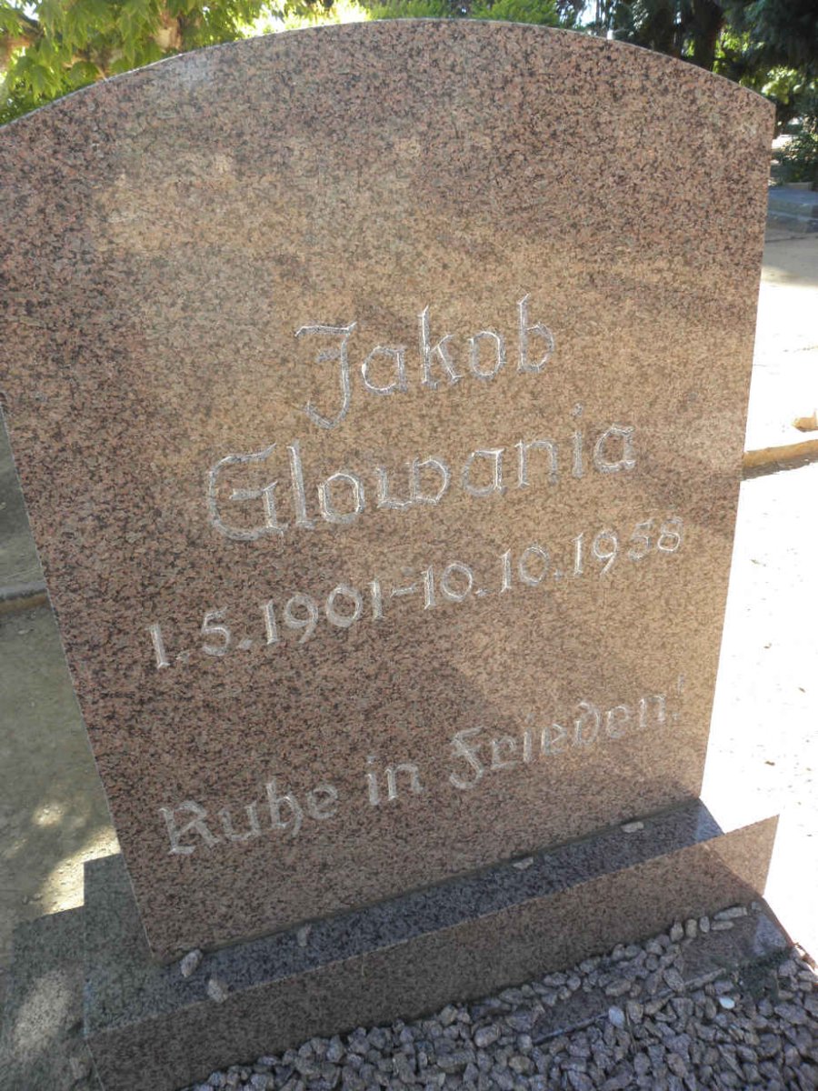 GLOWANIA Jakob 1901-1958