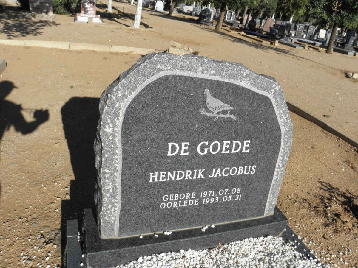 GOEDE Hendrik Jacobus, de 1971-1993