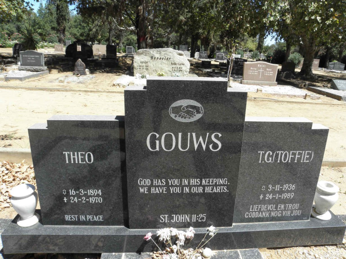 GOUWS Theo 1894-1970 :: GOUWS T.G. 1936-1989