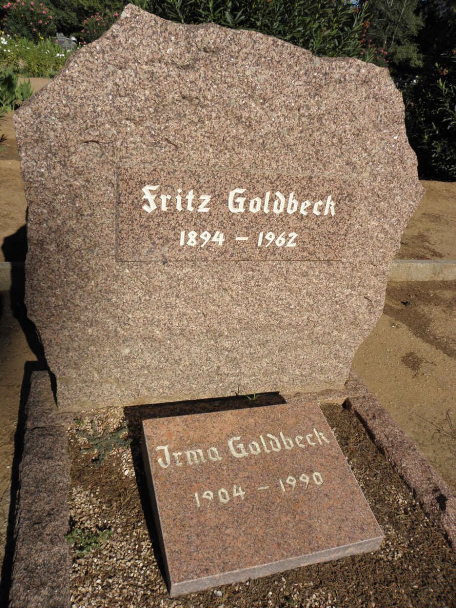 GOLDBECK Fritz 1894-1962 &amp; Irma 1904-1990