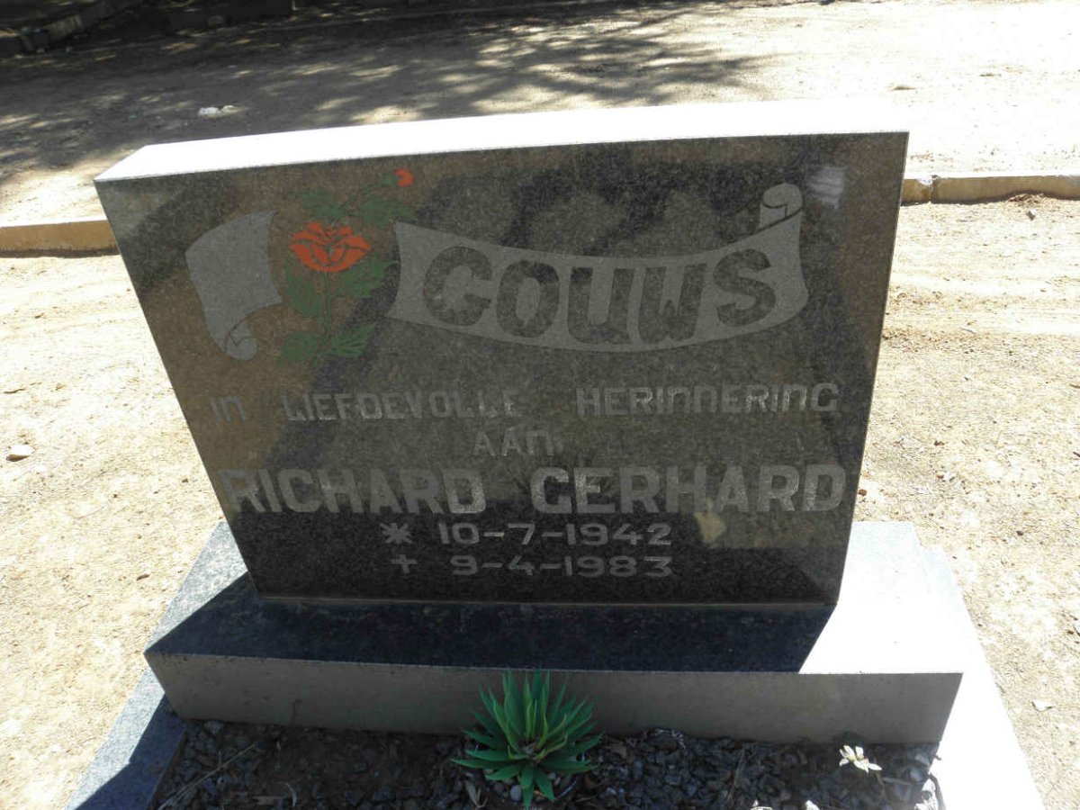 GOUWS Richard Gerhard 1942-1983