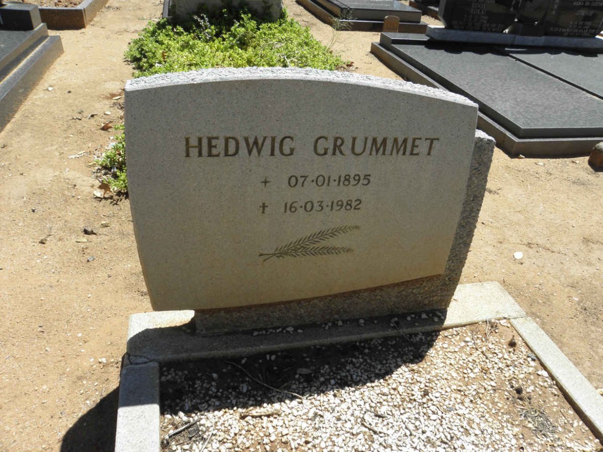GRUMMET Hedwig 1895-1982