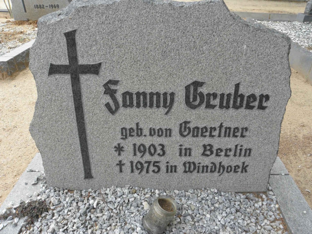 GRUBER Fanny nee VON GAERTNER 1903-1975