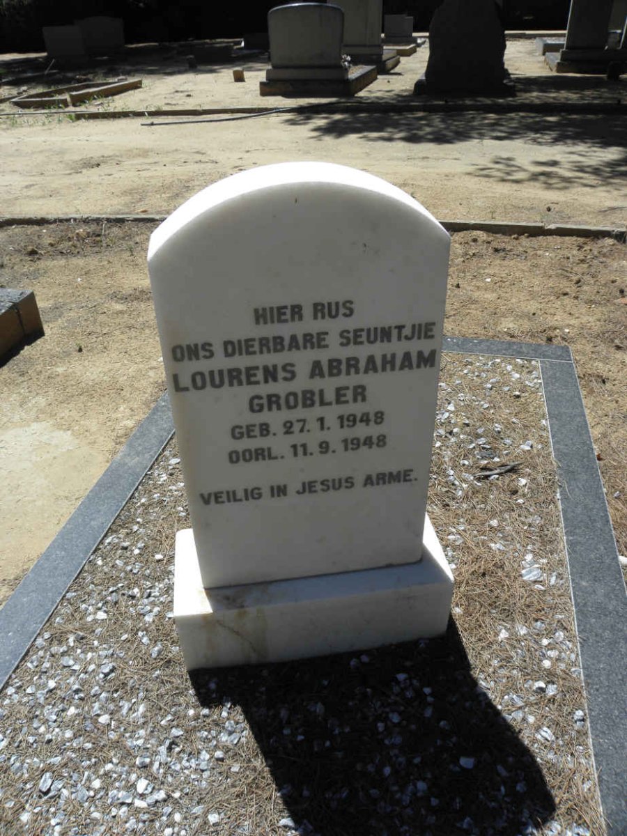 GROBLER Lourens Abraham 1948-1948