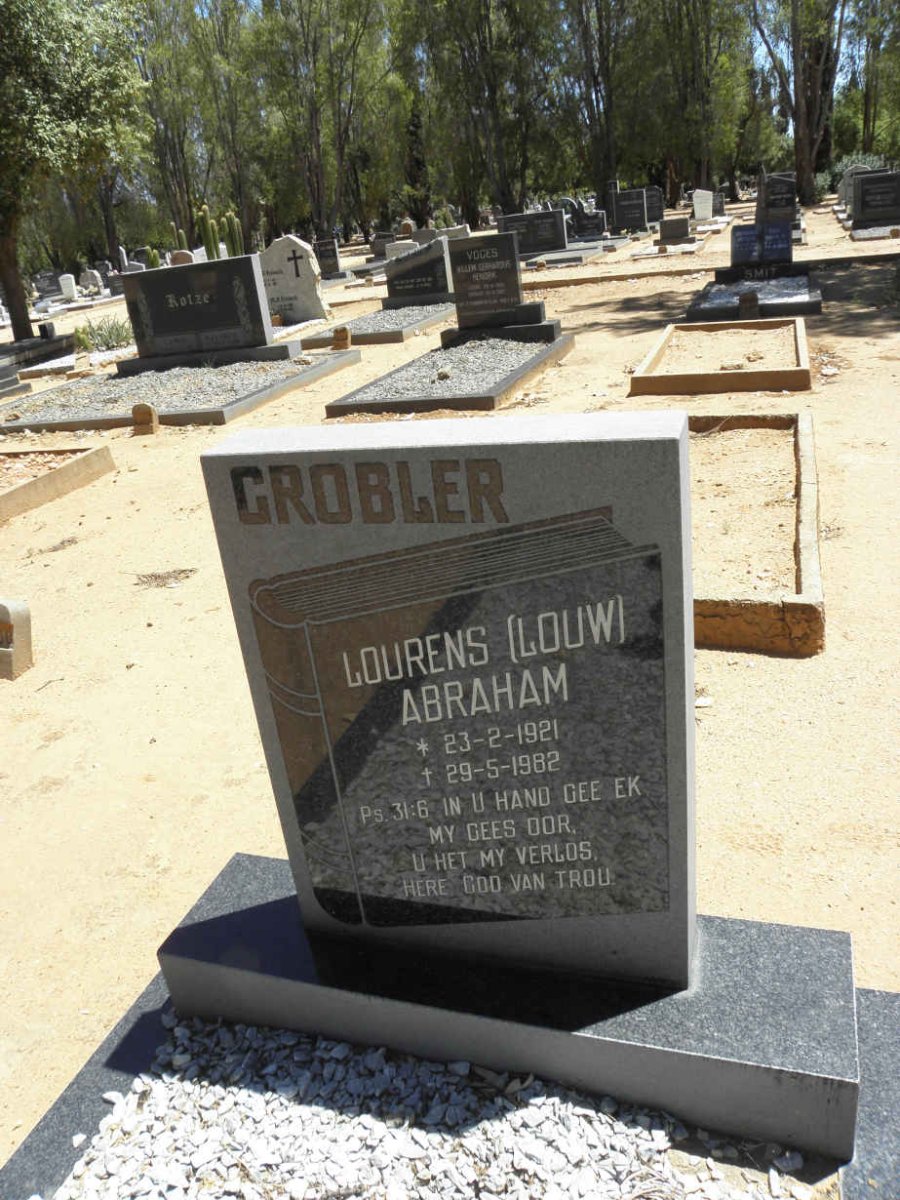 GROBLER Lourens Abraham 1921-1982