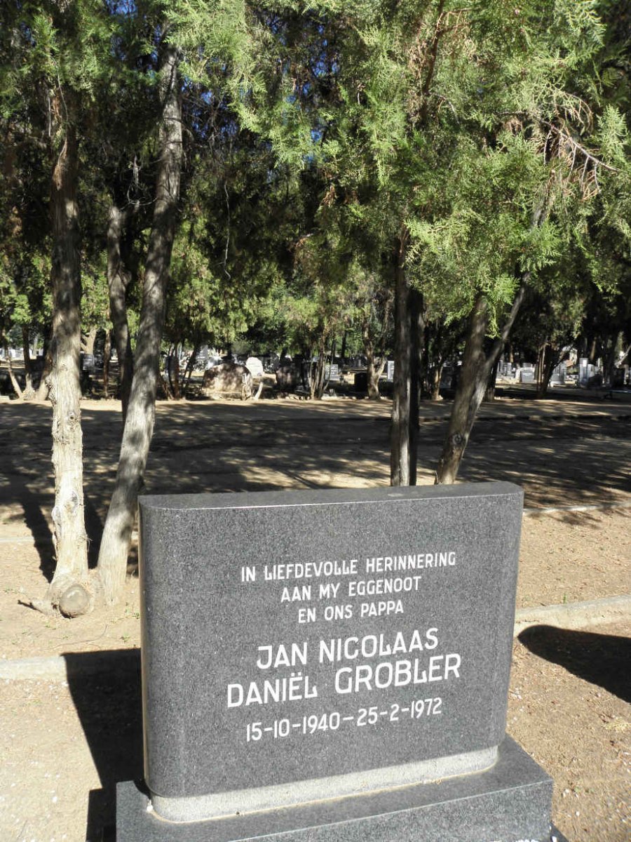 GROBLER Jan Nicolaas Daniël 1940-1972