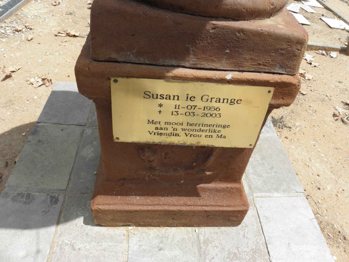GRANGE Susan, le 1956-2003