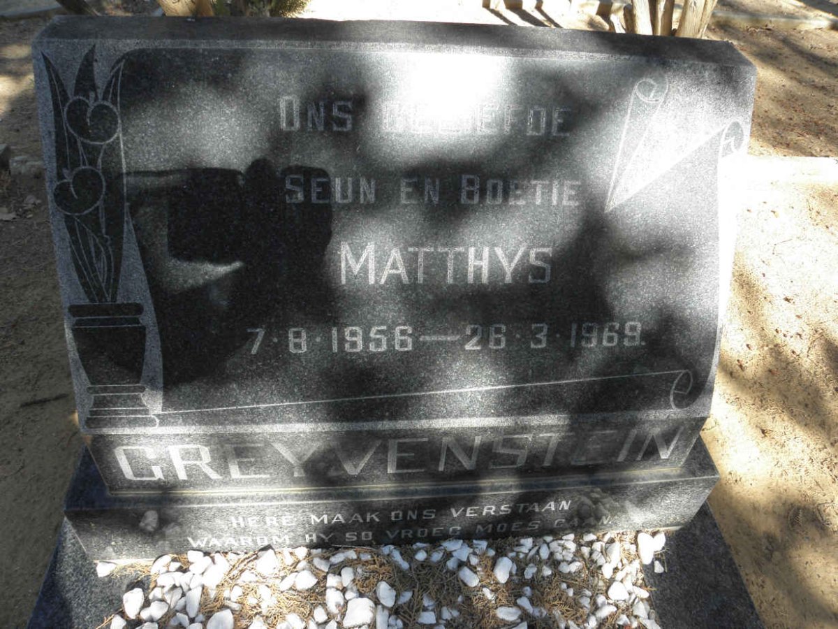 GREYVENSTEIN Matthys 1956-1969