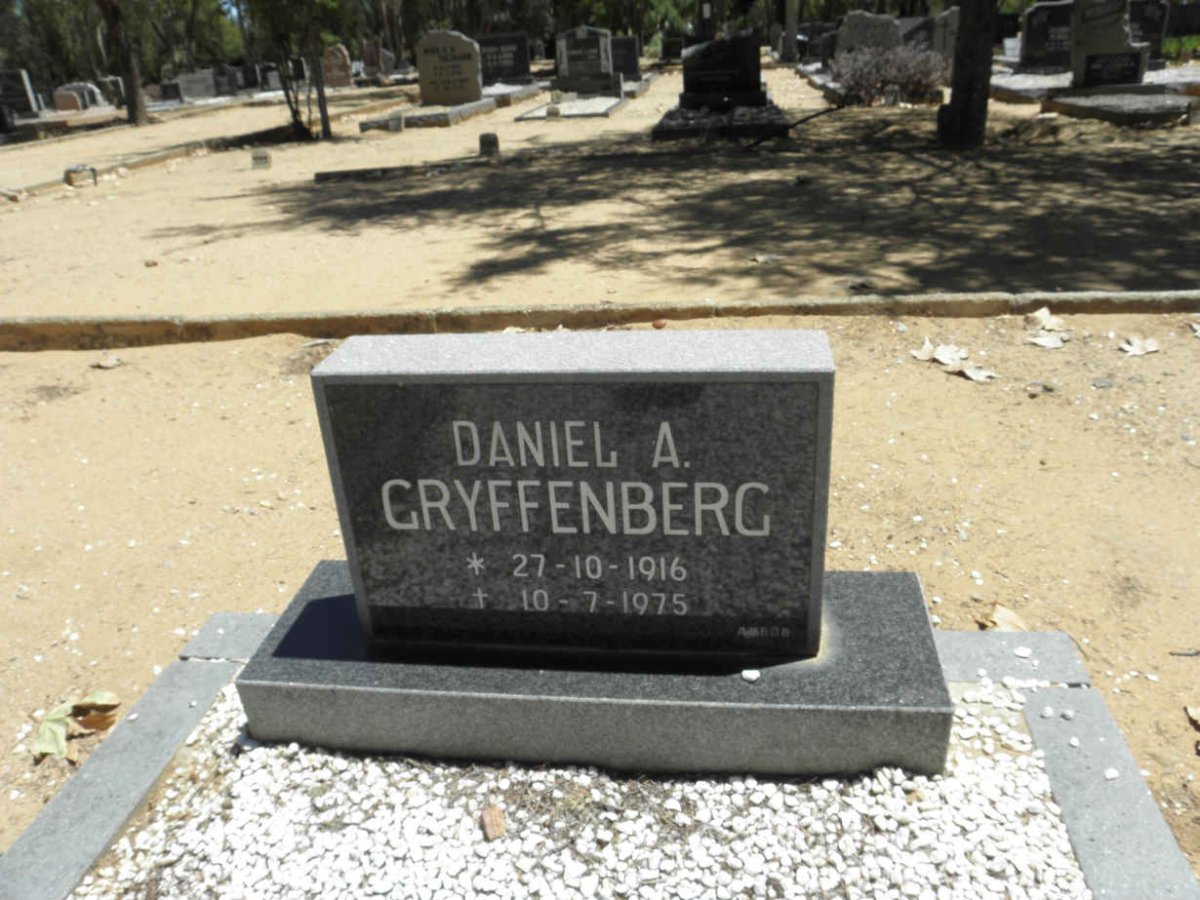 GRYFFENBERG Daniel A. 1916-1975
