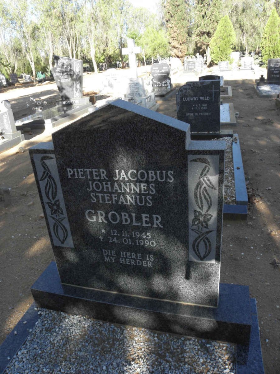GROBLER Pieter Jacobus Johannes Stefanus 1945-1990