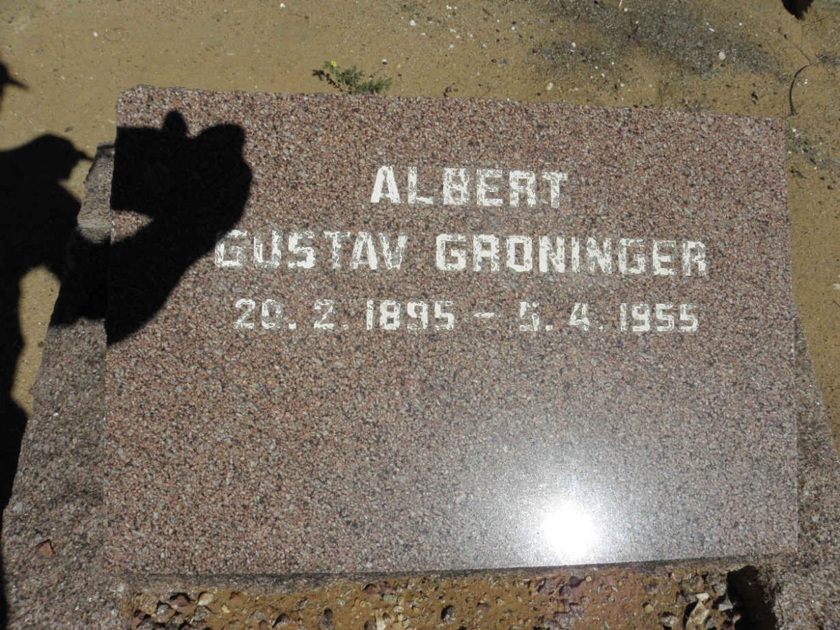 GRONINGER Albert Gustav 1895-1955