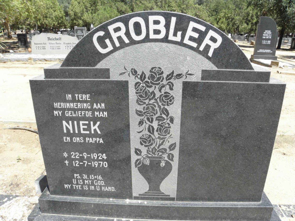 GROBLER Niek 1924-1970