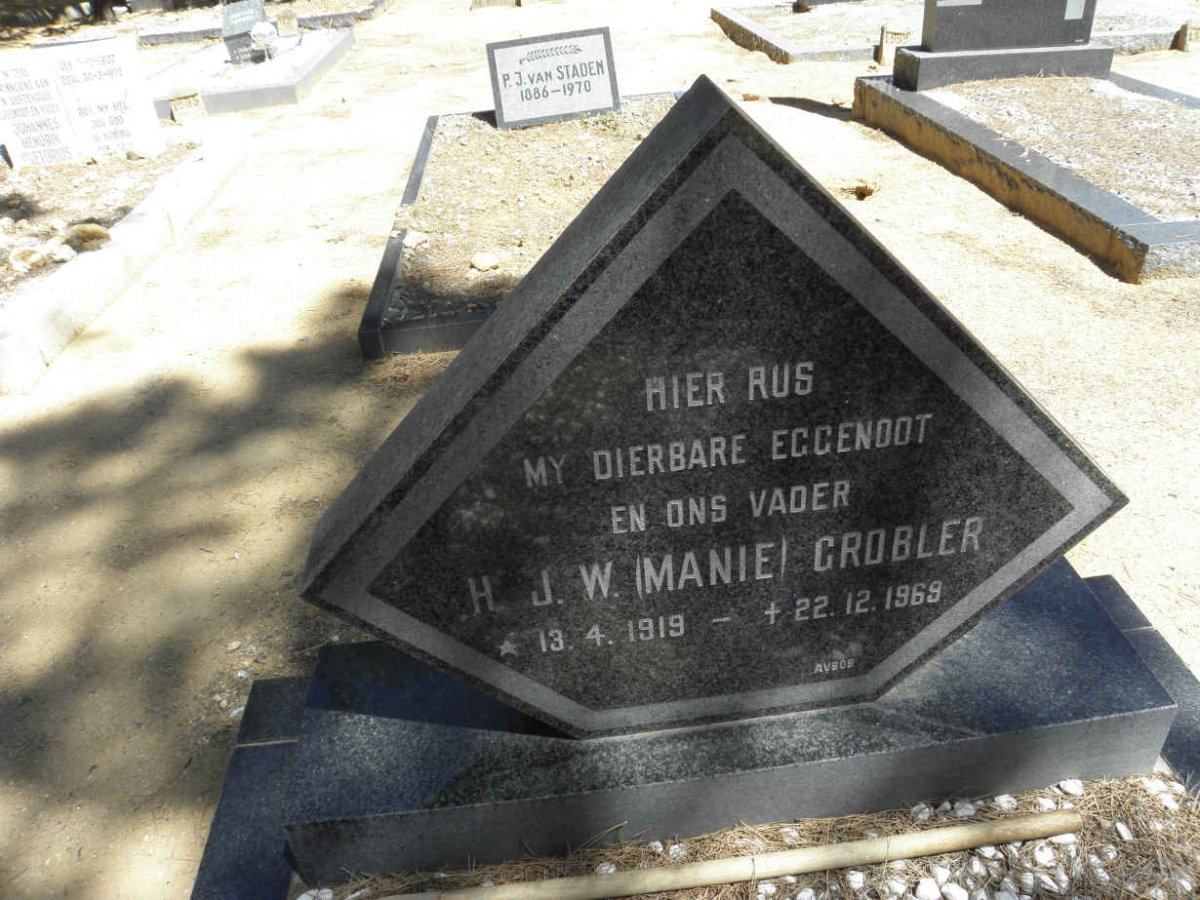 GROBLER H.J.W. 1919-1969