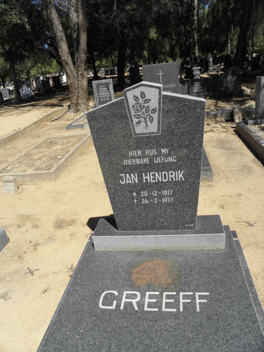 GREEFF Jan Hendrik 1917-1977