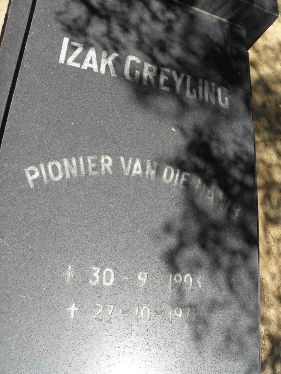 GREYLING Izak 1903-1971