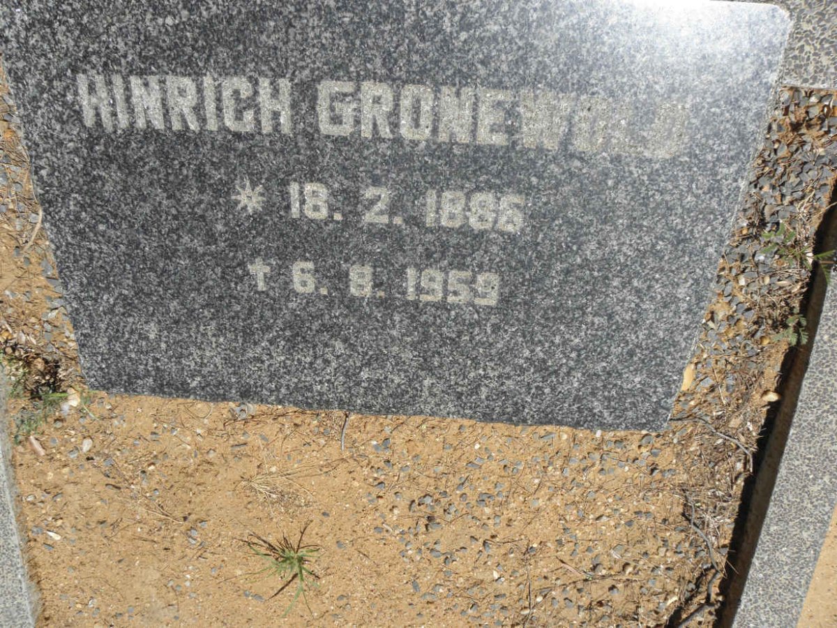 GROENEWALD Hinrich 1886-1959