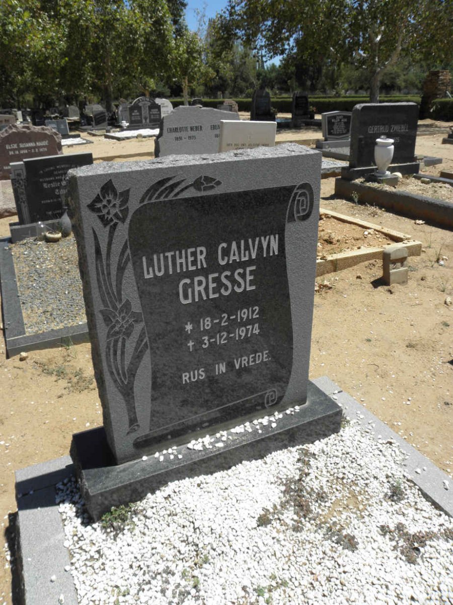GRESSE Luther Calvyn 1912-1974