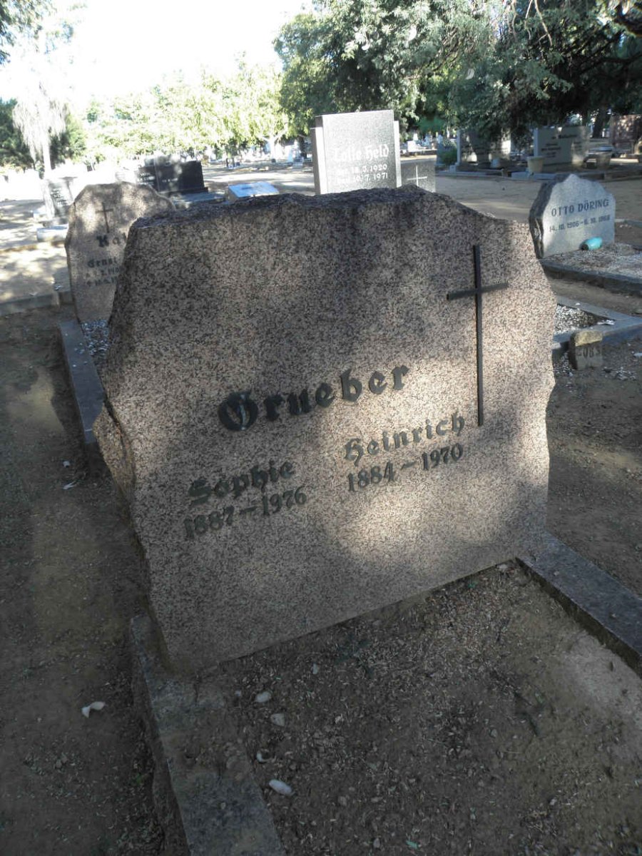 GRUEBER Heinrich 1884-1970 &amp; Sophie 1887-1976