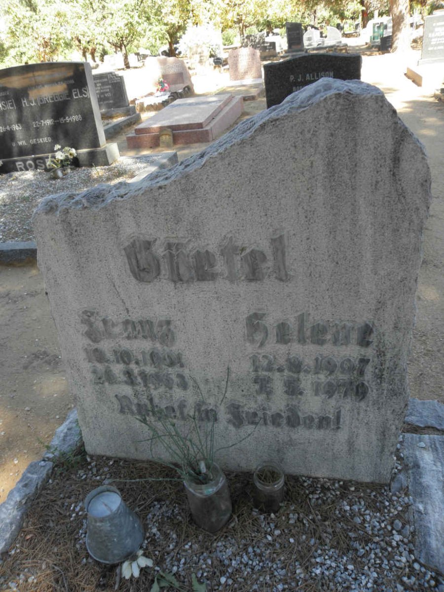GÜRTEL Franz 1901-1963 &amp; Helene 1907-1979