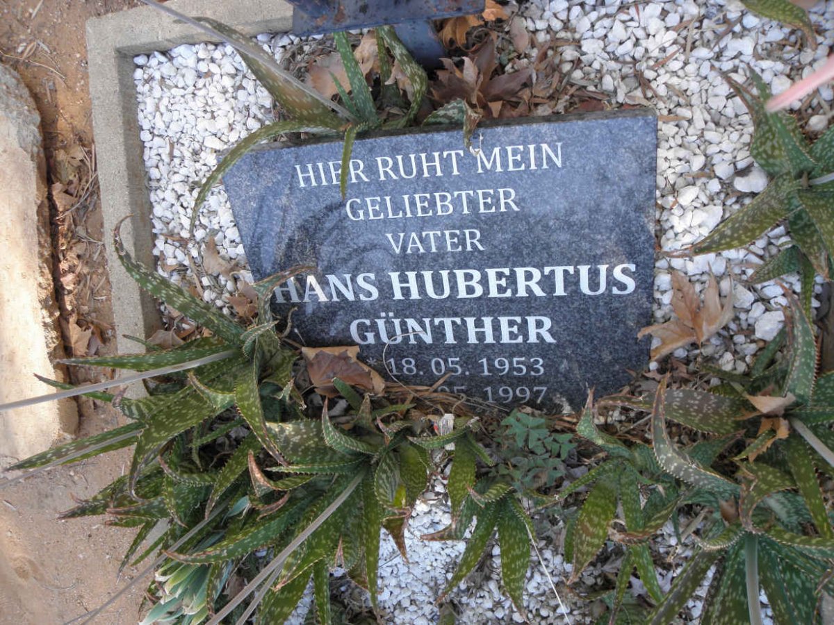 GÜNTHER Hans Hubertus 1953-1997