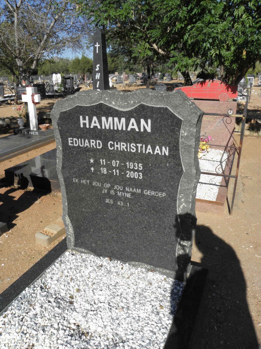 HAMMAN Eduard Christiaan 1935-2003