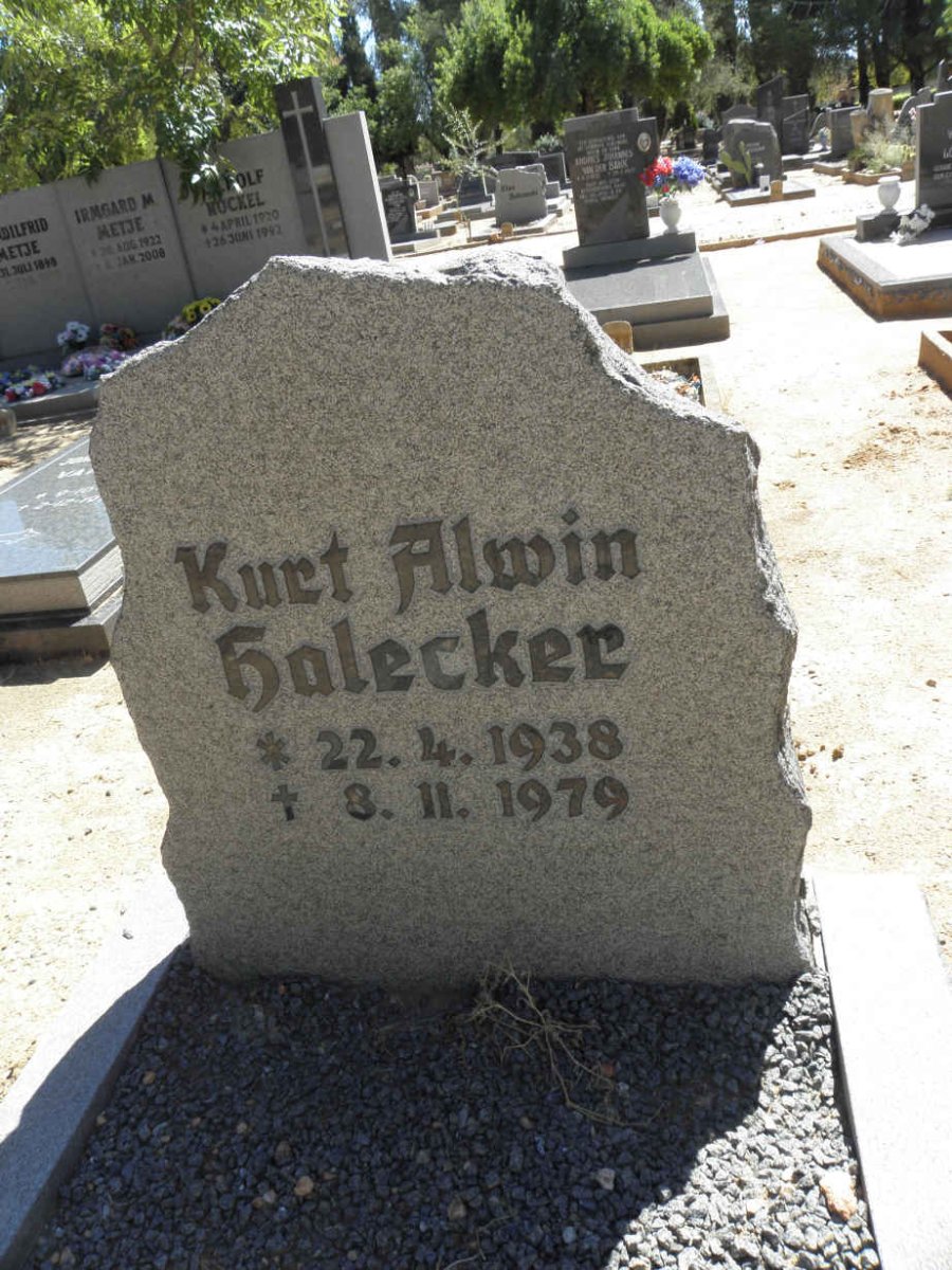 HALECKER Kurt Alwin 1938-1979