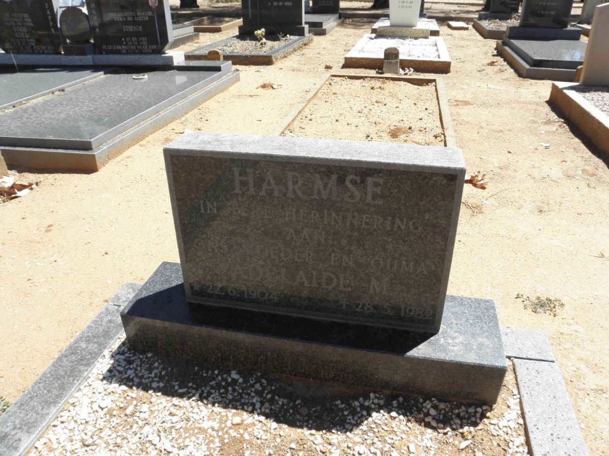 HARMSE Adelaide M. 1904-1982