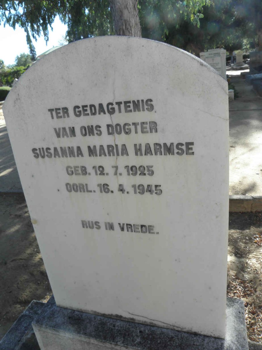 HARMSE Susanna Maria 1925-1945