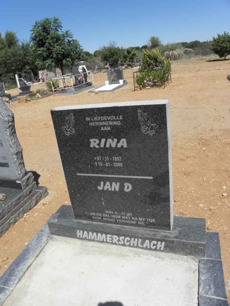 HAMMERSCHLAG Jan D. &amp; Rina 1957-2009